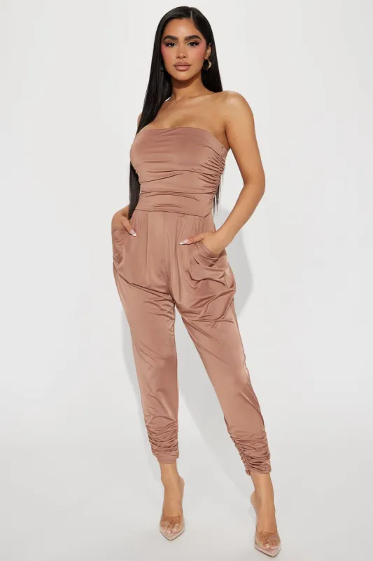 Kelli Jumpsuit - Mocha sold by Fashion Nova
