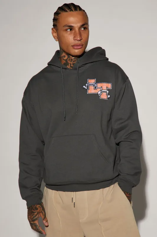 Looney Tunes Embrodiery Hoodie - Charcoal sold by Fashion Nova