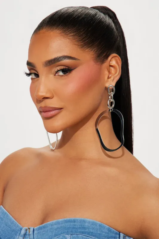 Move It Or Lose It Earrings  - Silver sold by Fashion Nova