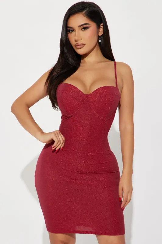 Zoey Knit Midi Dress - Red sold by Fashion Nova