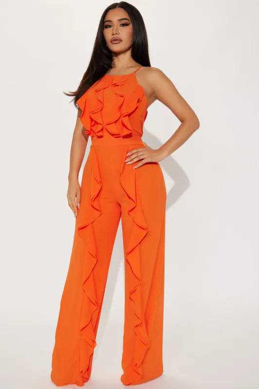 Isadora Jumpsuit - Orange sold by Fashion Nova