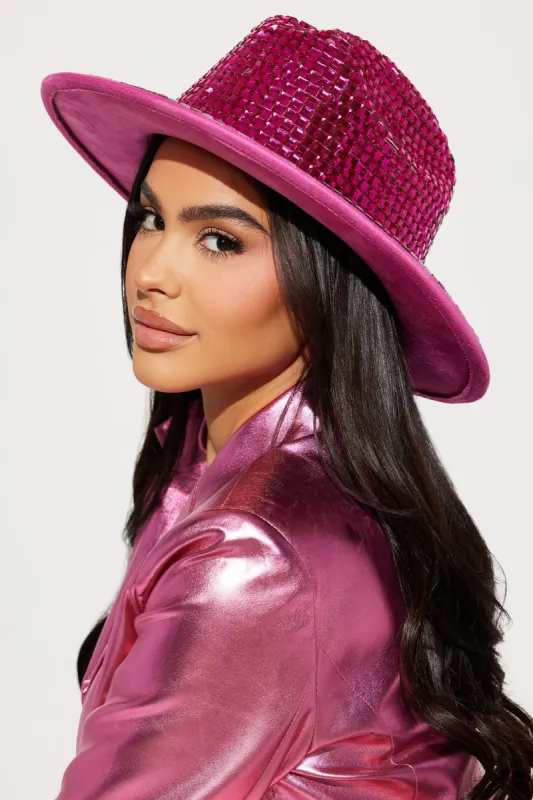 Bling Diva Fedora - Pink sold by Fashion Nova