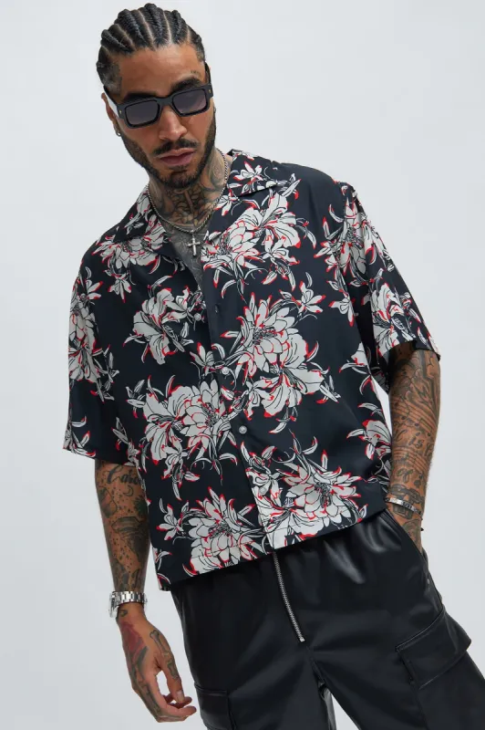 Chester Floral Shirt - Black/combo sold by Fashion Nova