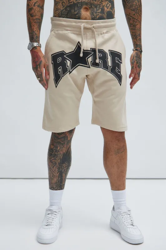 Rare Star Sweatshorts - Off White sold by Fashion Nova