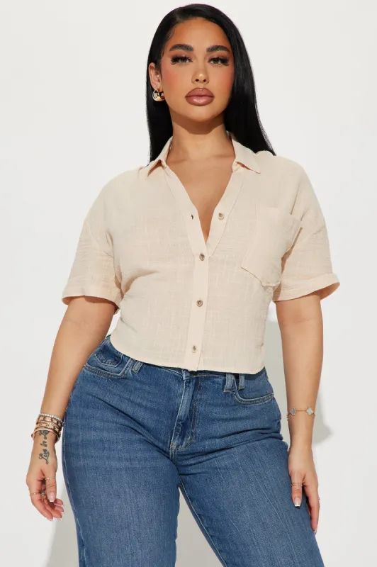 Rowan Shirt - Sand sold by Fashion Nova