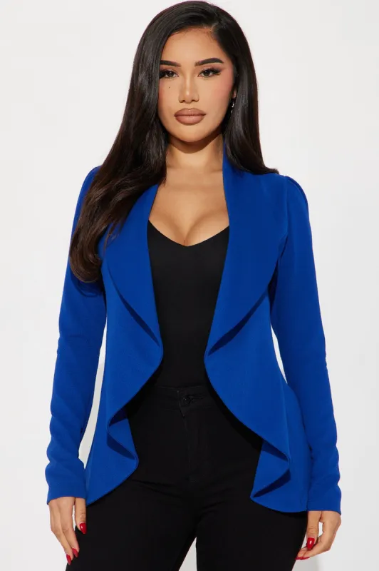 Meet And Greet Blazer - Royal sold by Fashion Nova