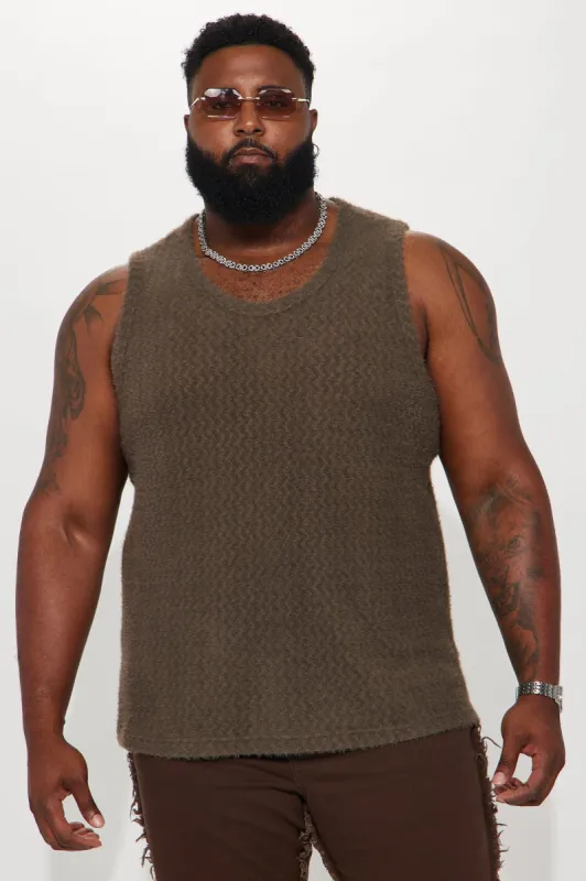 Beach Bum Comfy Tank - Brown sold by Fashion Nova