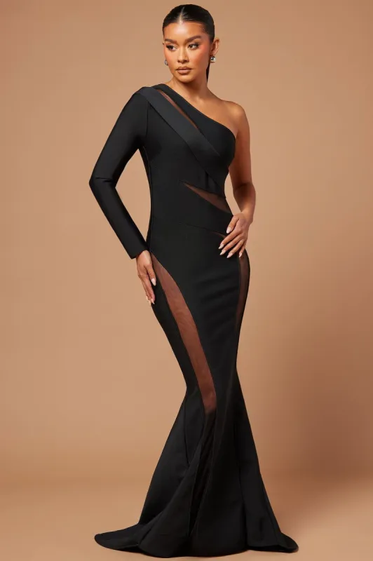 Seri Bandage Gown - Black sold by Fashion Nova