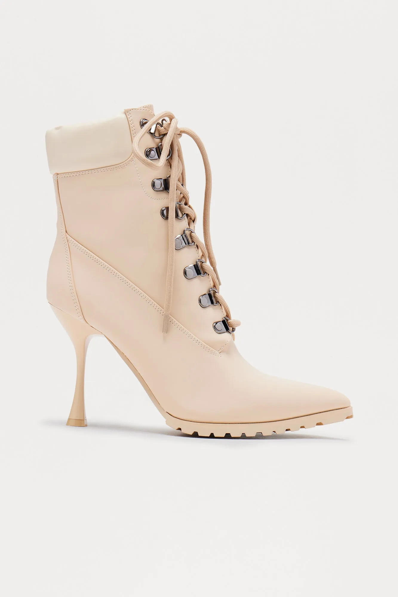 That's My Girl Booties - Beige sold by Fashion Nova
