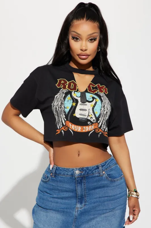 Rock Tour Graphic Tee - Black sold by Fashion Nova