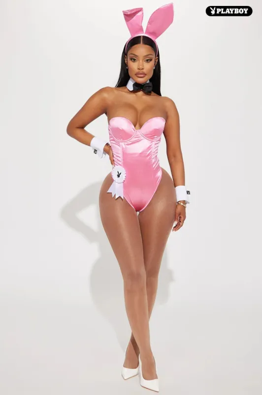 Playboy Classic Bunny 8 Piece Costume Set - Pink sold by Fashion Nova