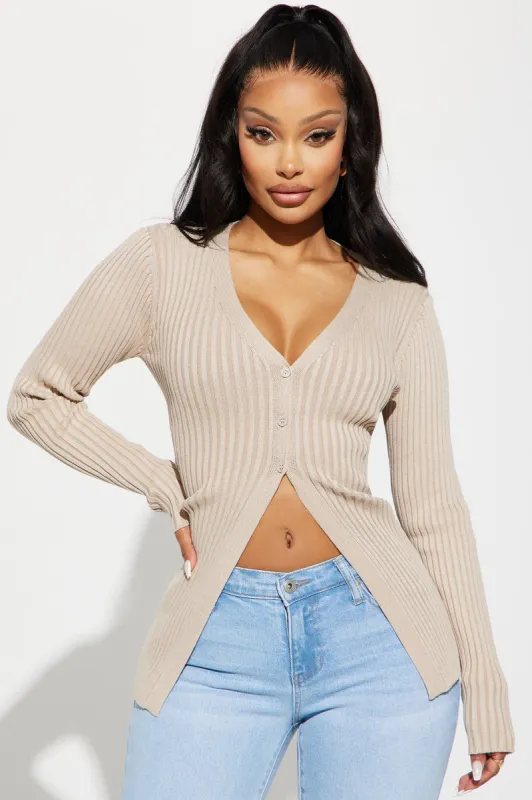 Haylie Cardigan - Oatmeal sold by Fashion Nova