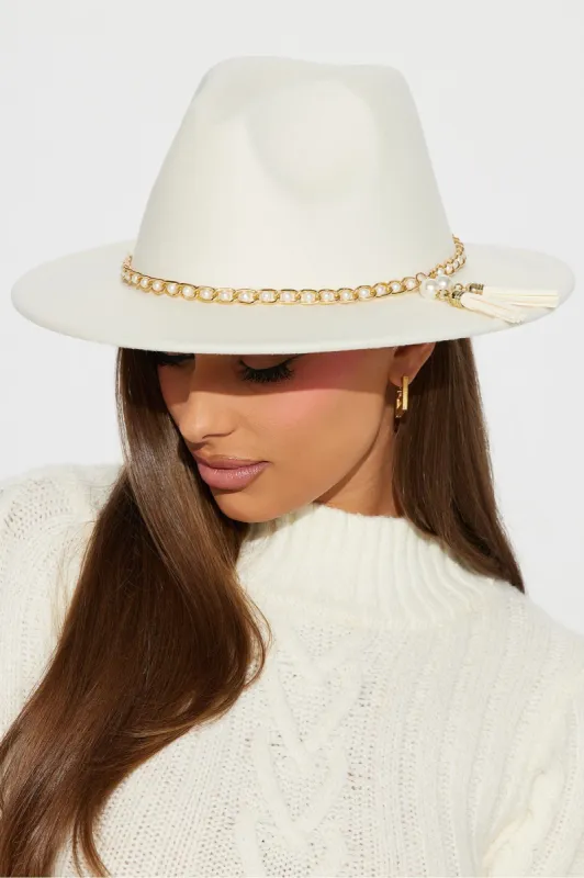 Bottomless Brunch Fedora - Ivory sold by Fashion Nova