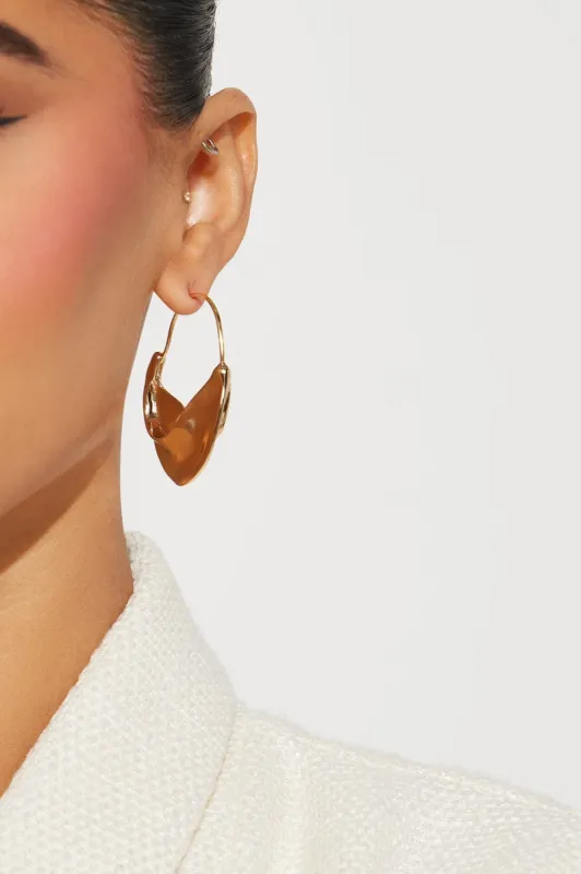 Made It Big Drop Earrings - Gold sold by Fashion Nova