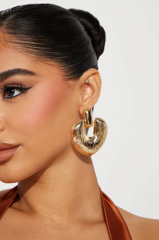 Down For You Drop Earrings - Gold sold by Fashion Nova