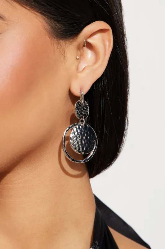 Nearly Perfect Drop Earrings - Silver sold by Fashion Nova