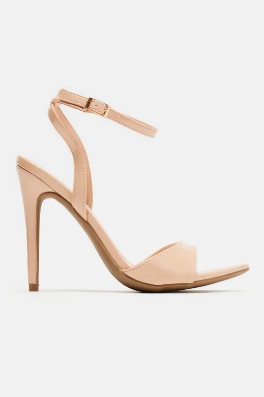 Simple Perfection Heeled Sandals - Nude sold by Fashion Nova
