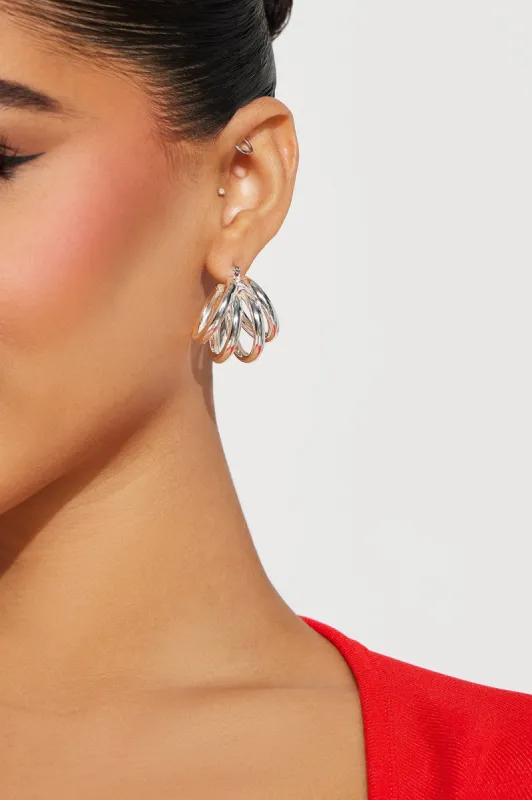 Night On The Town Earrings - Silver sold by Fashion Nova