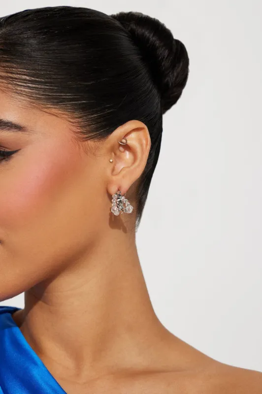 Driven By Beauty Hoop Earrings - Silver sold by Fashion Nova