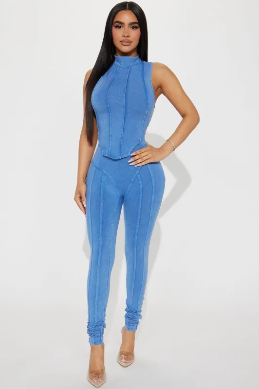 Nya Legging Set - Blue sold by Fashion Nova