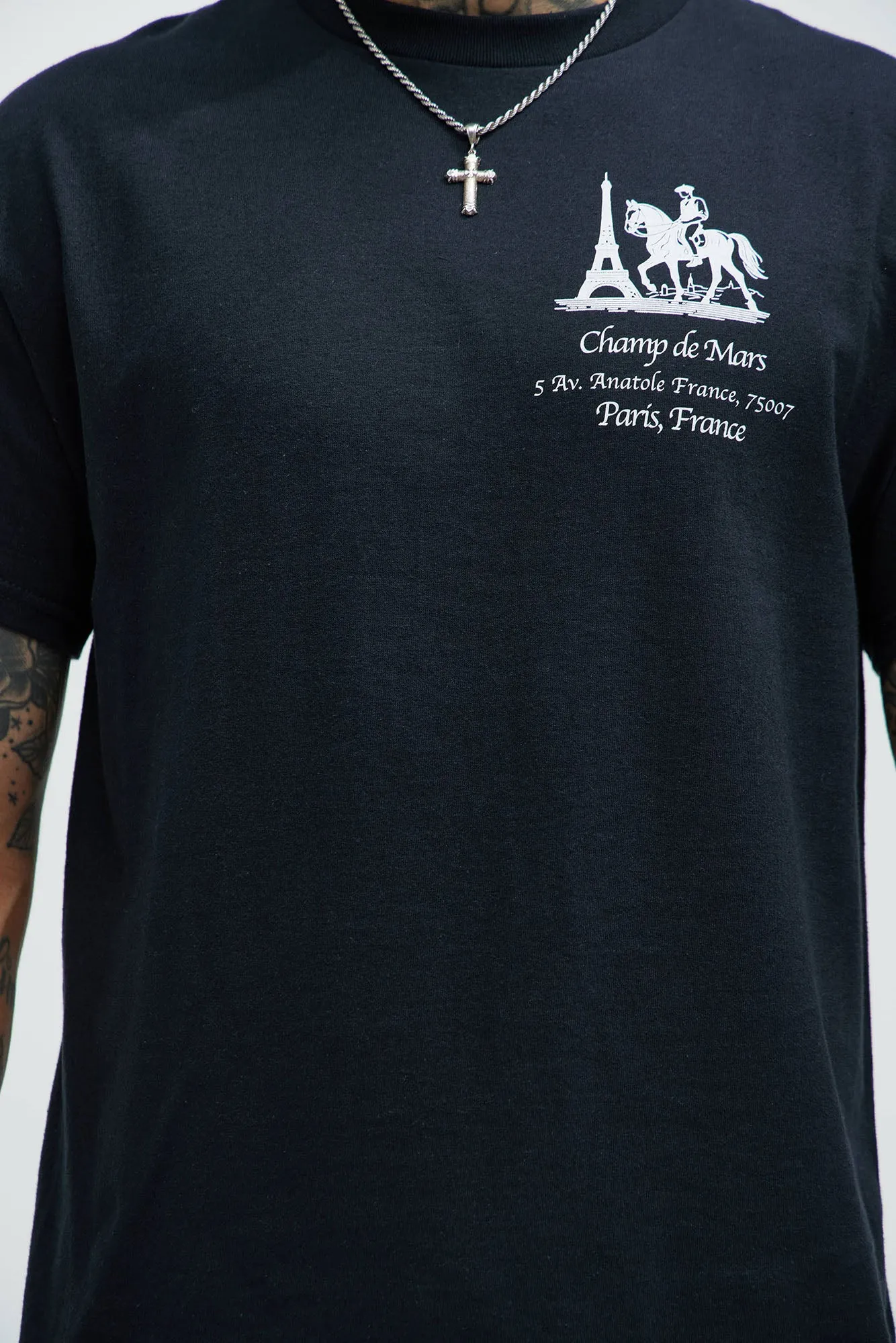 Champ De Mars Short Sleeve Tee - Black sold by Fashion Nova product image thumbnail 3