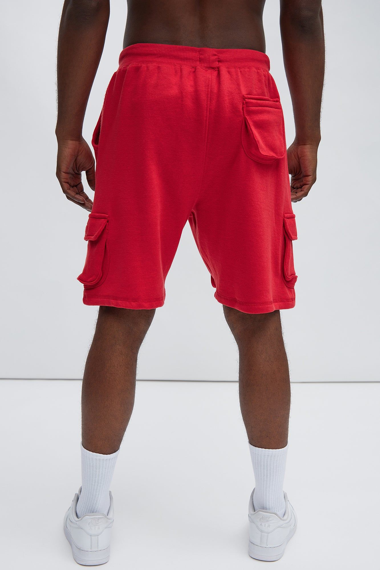 The Reason Cargo Sweatshort - Red sold by Fashion Nova product image thumbnail 5