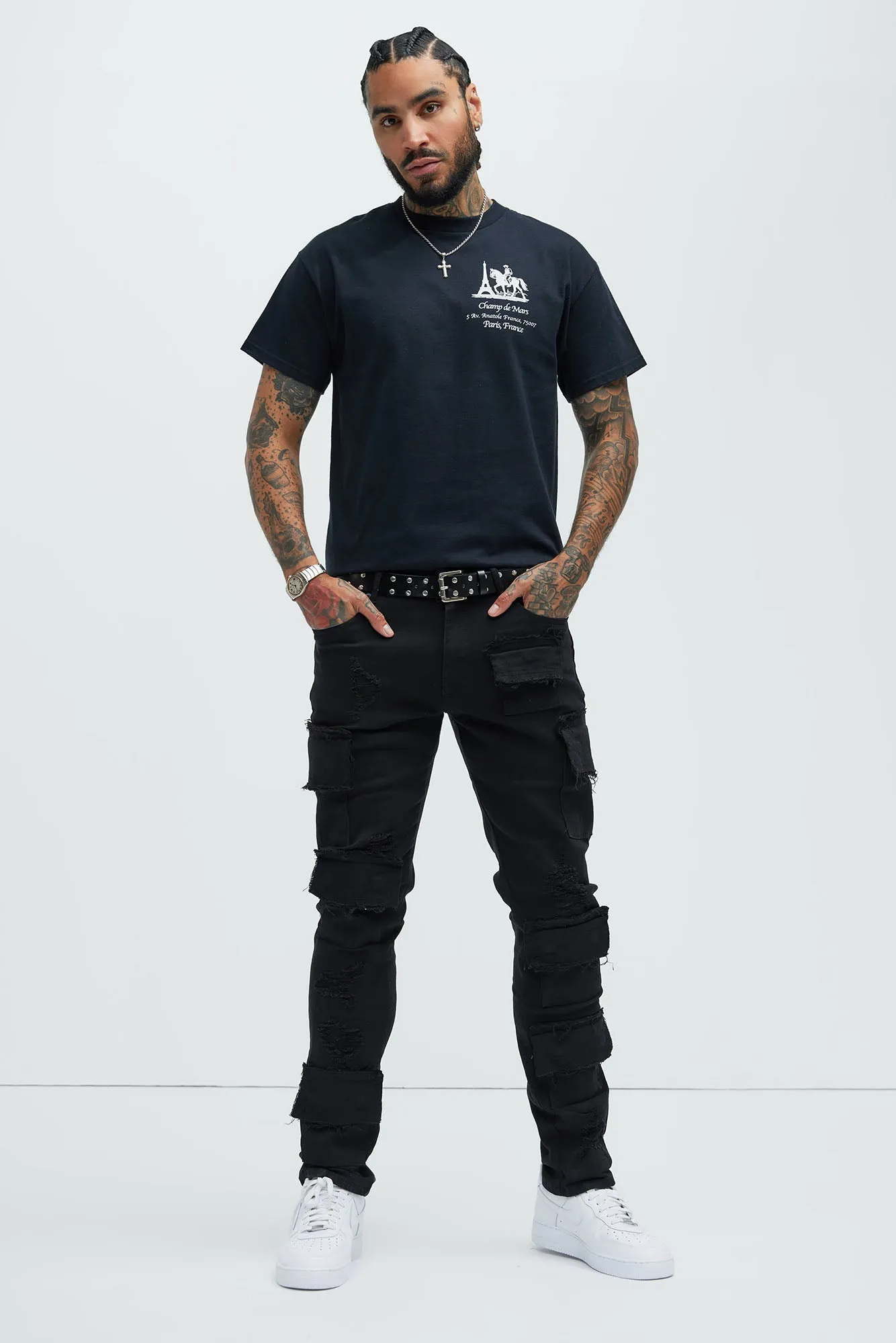 Champ De Mars Short Sleeve Tee - Black sold by Fashion Nova product image thumbnail 2