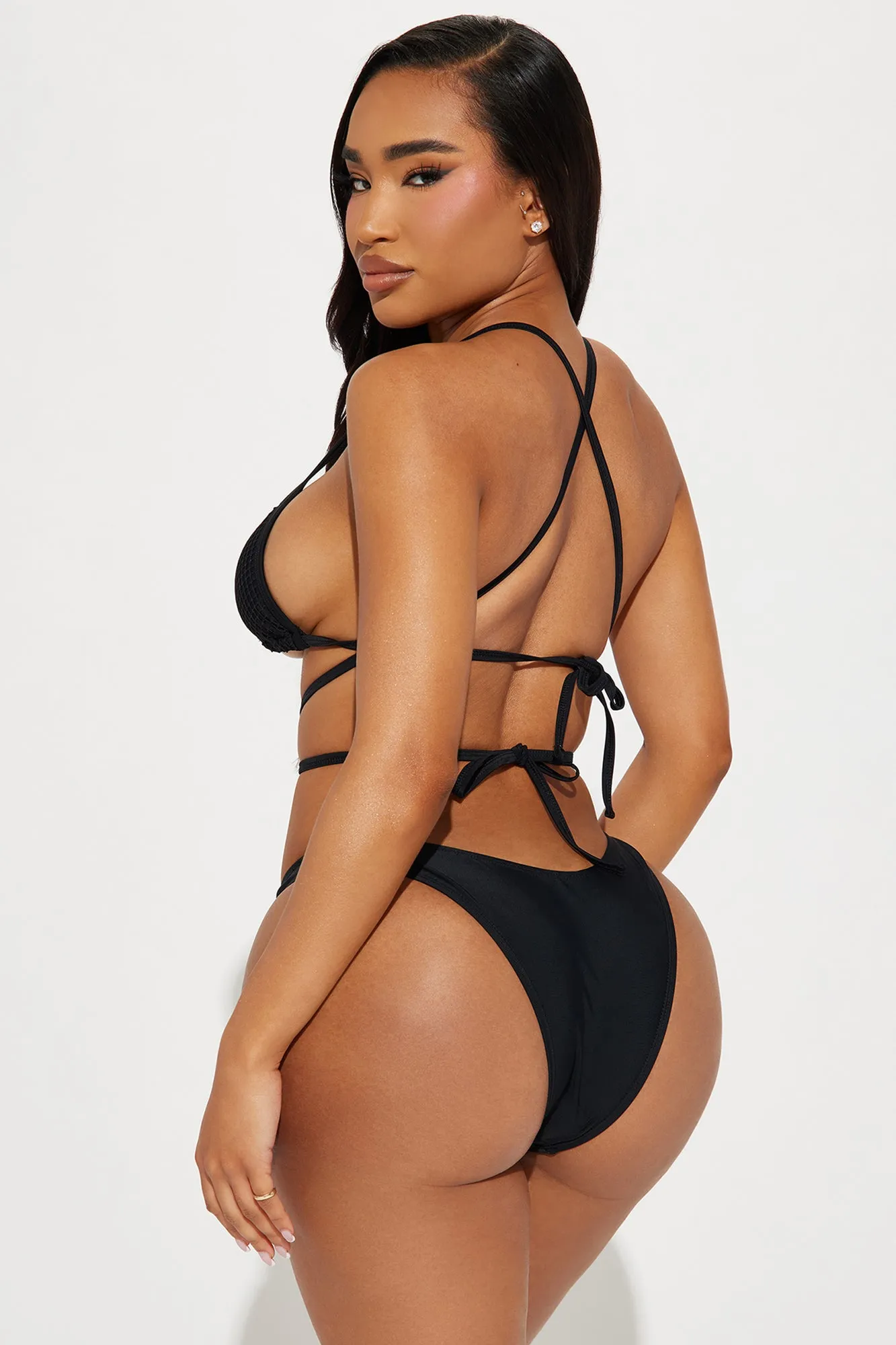 Alex 3 Piece Bikini Set - Black sold by Fashion Nova product image thumbnail 4