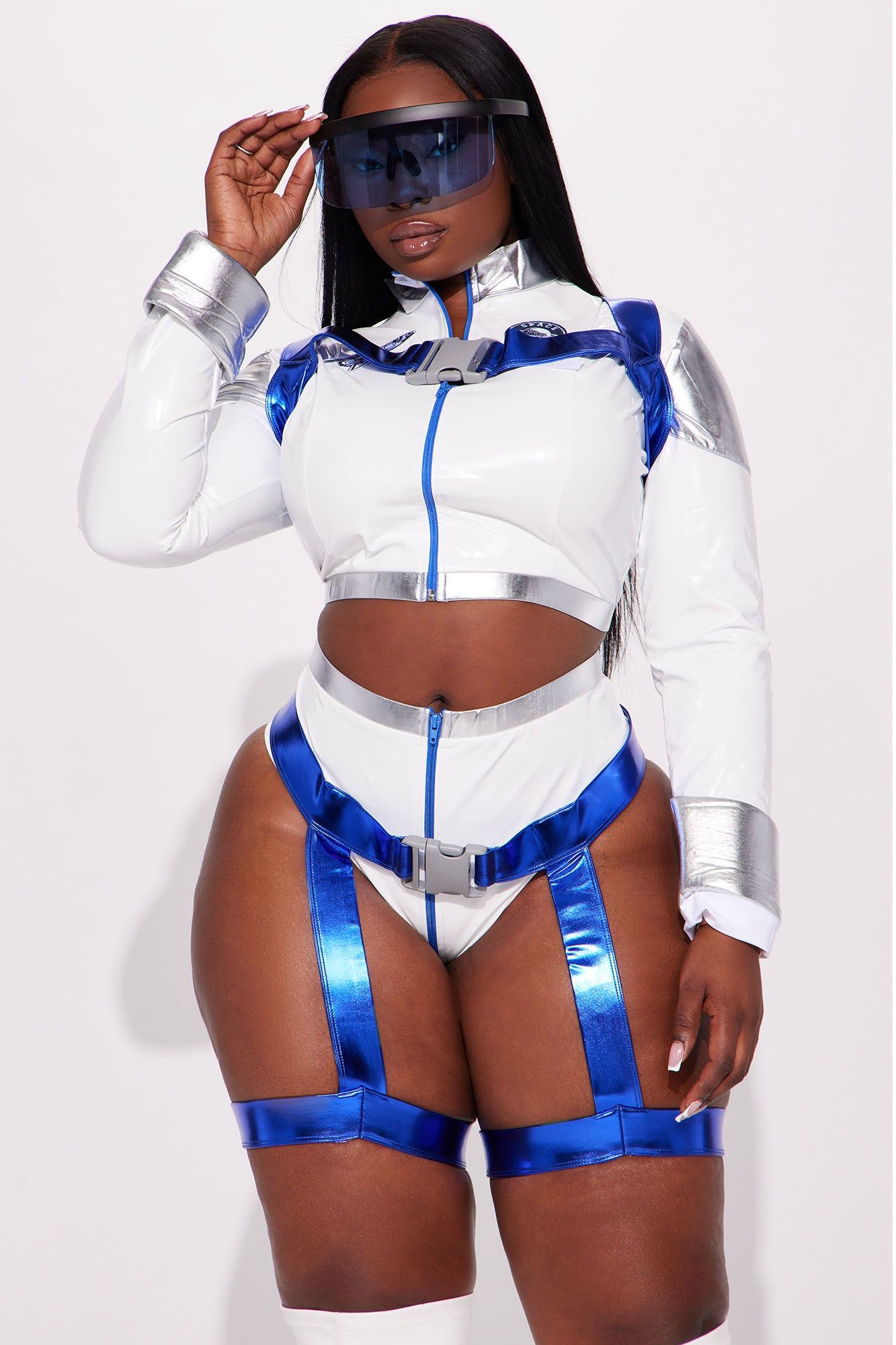 To The Moon And Back 5 Piece Costume Set - White/Blue sold by Fashion Nova product image thumbnail 5