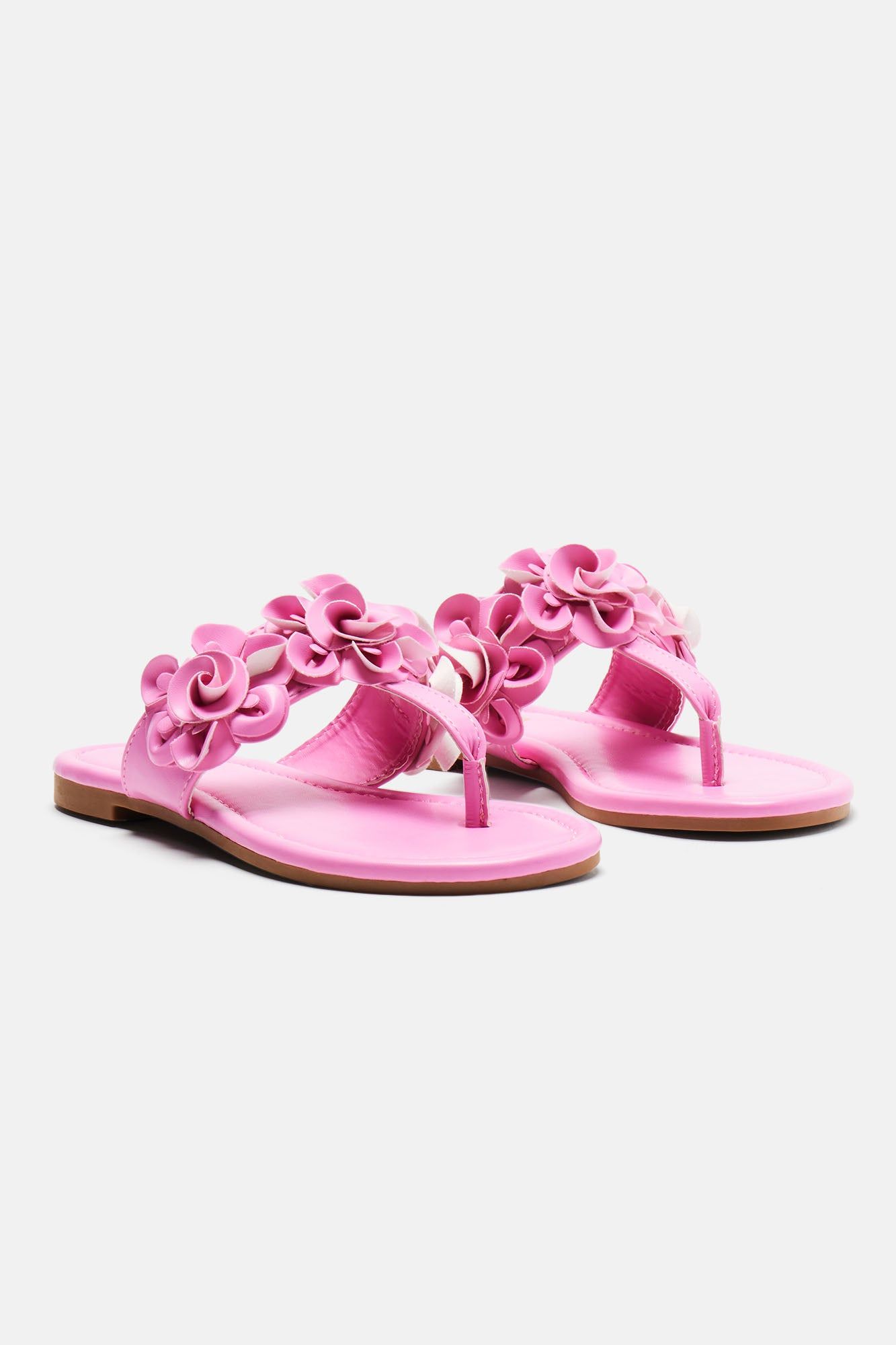 Doing Fine Flip Flops - Pink sold by Fashion Nova product image thumbnail 3