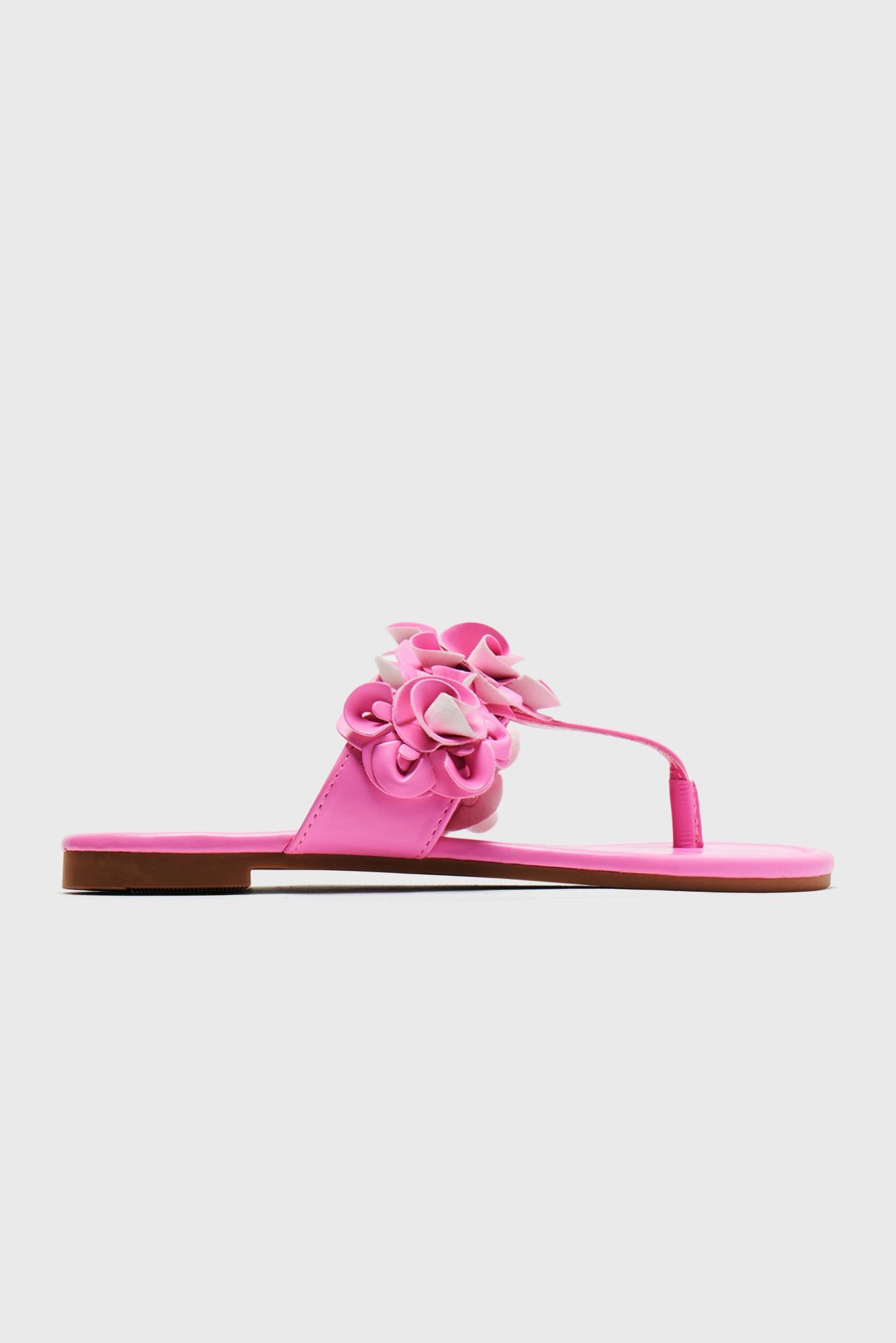 Doing Fine Flip Flops - Pink sold by Fashion Nova product image thumbnail 5