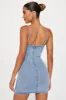 Pixie Denim Micro Mini Dress - Light Wash sold by Fashion Nova
