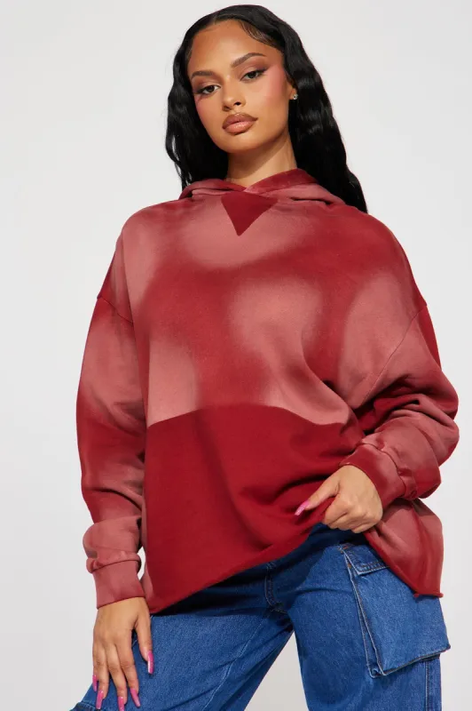 Hit Refresh Oversized Lounge Hoodie - Rust sold by Fashion Nova
