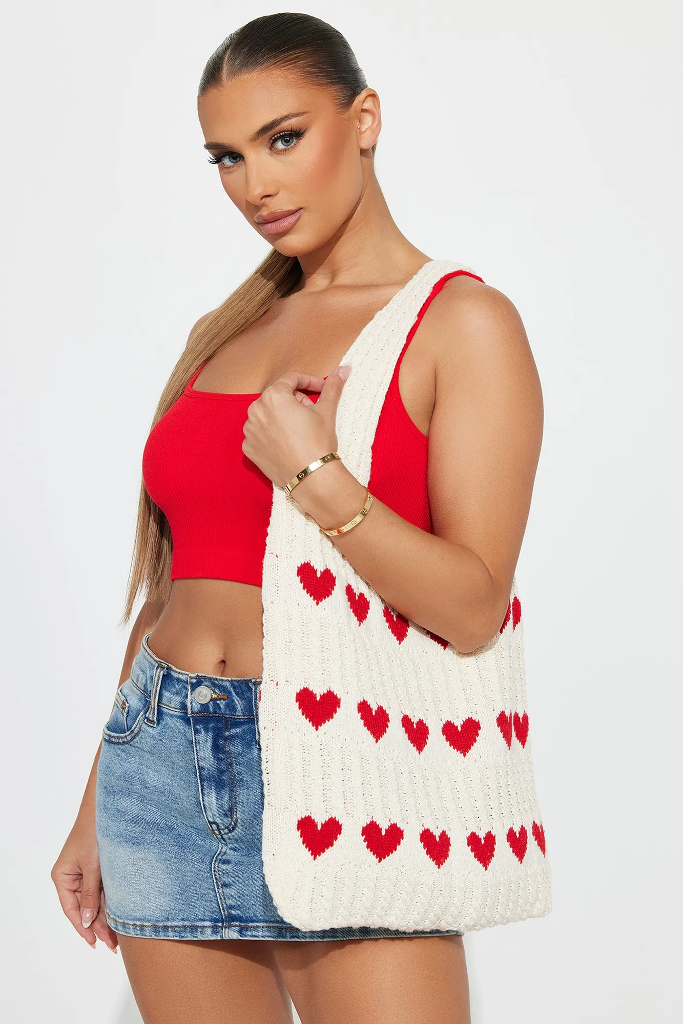 Picnic Dates Tote Bag - Red/combo sold by Fashion Nova product image thumbnail 2
