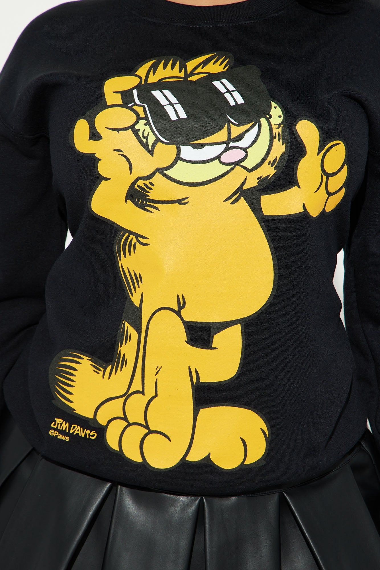 Garfield Crew Neck Sweatshirt - Black sold by Fashion Nova product image thumbnail 3