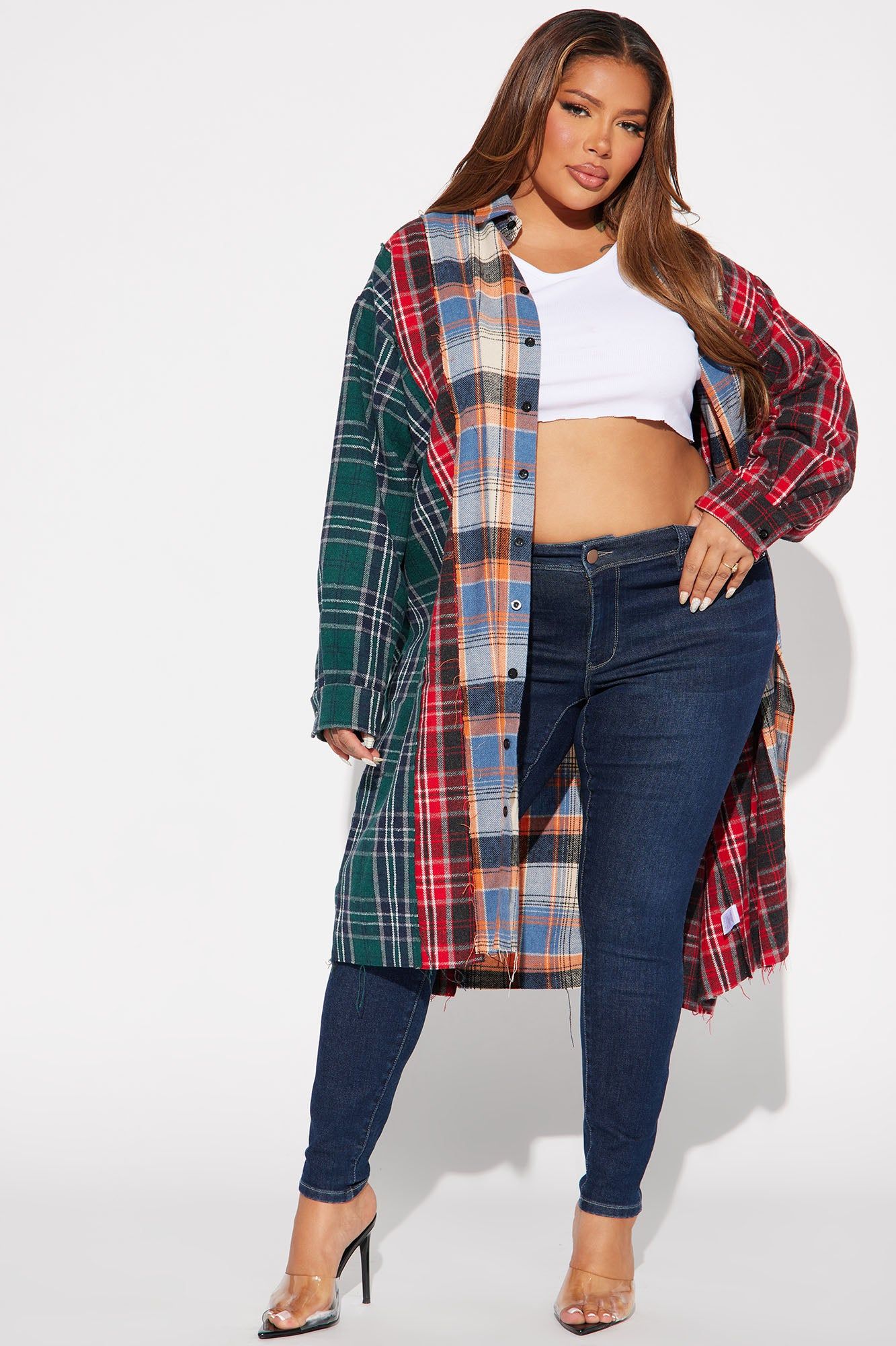 Feelin' Free Plaid Shirt - Multi Color sold by Fashion Nova product image thumbnail 4