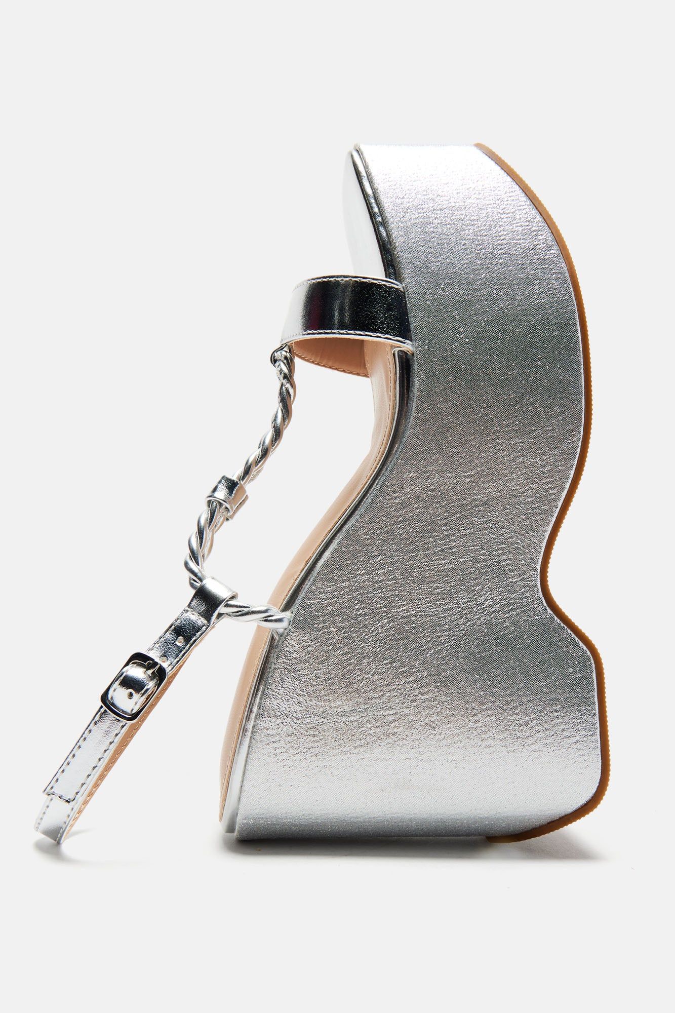 Year Round Vacation Wedges - Silver sold by Fashion Nova product image thumbnail 5