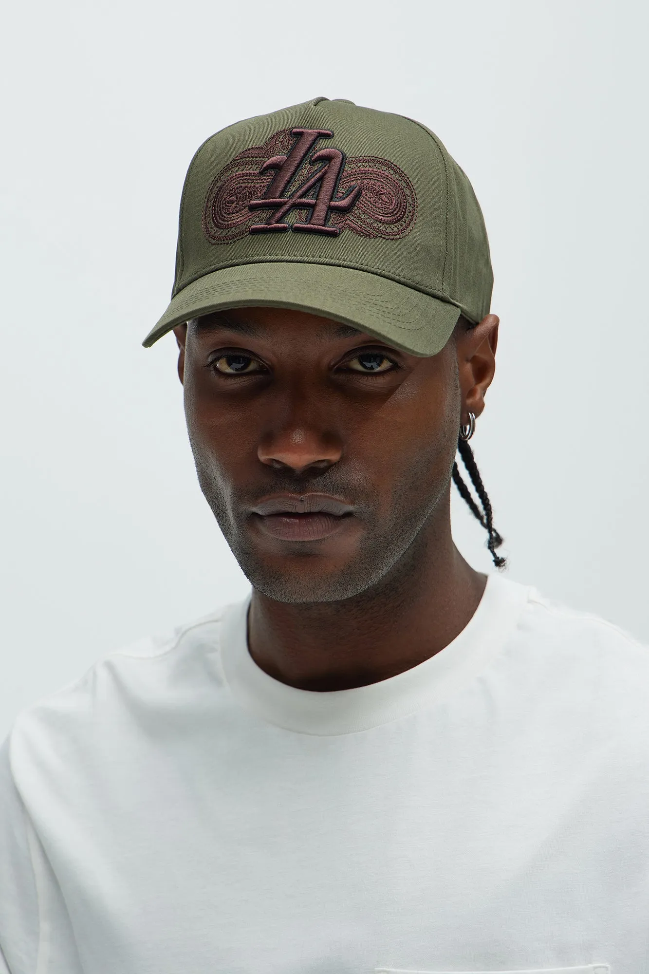 La Paisley Snapback Hat - Olive sold by Fashion Nova product image thumbnail 2