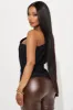 Willow Poplin Blouse Top - Black sold by Fashion Nova