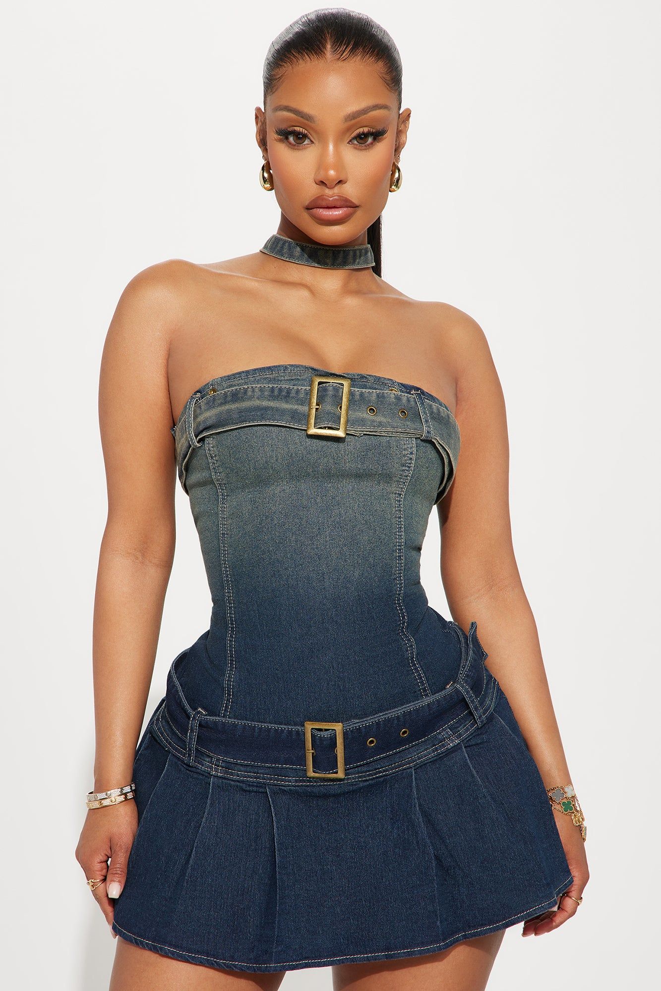 Brittany Denim Mini Dress - Medium Wash sold by Fashion Nova product image thumbnail 2