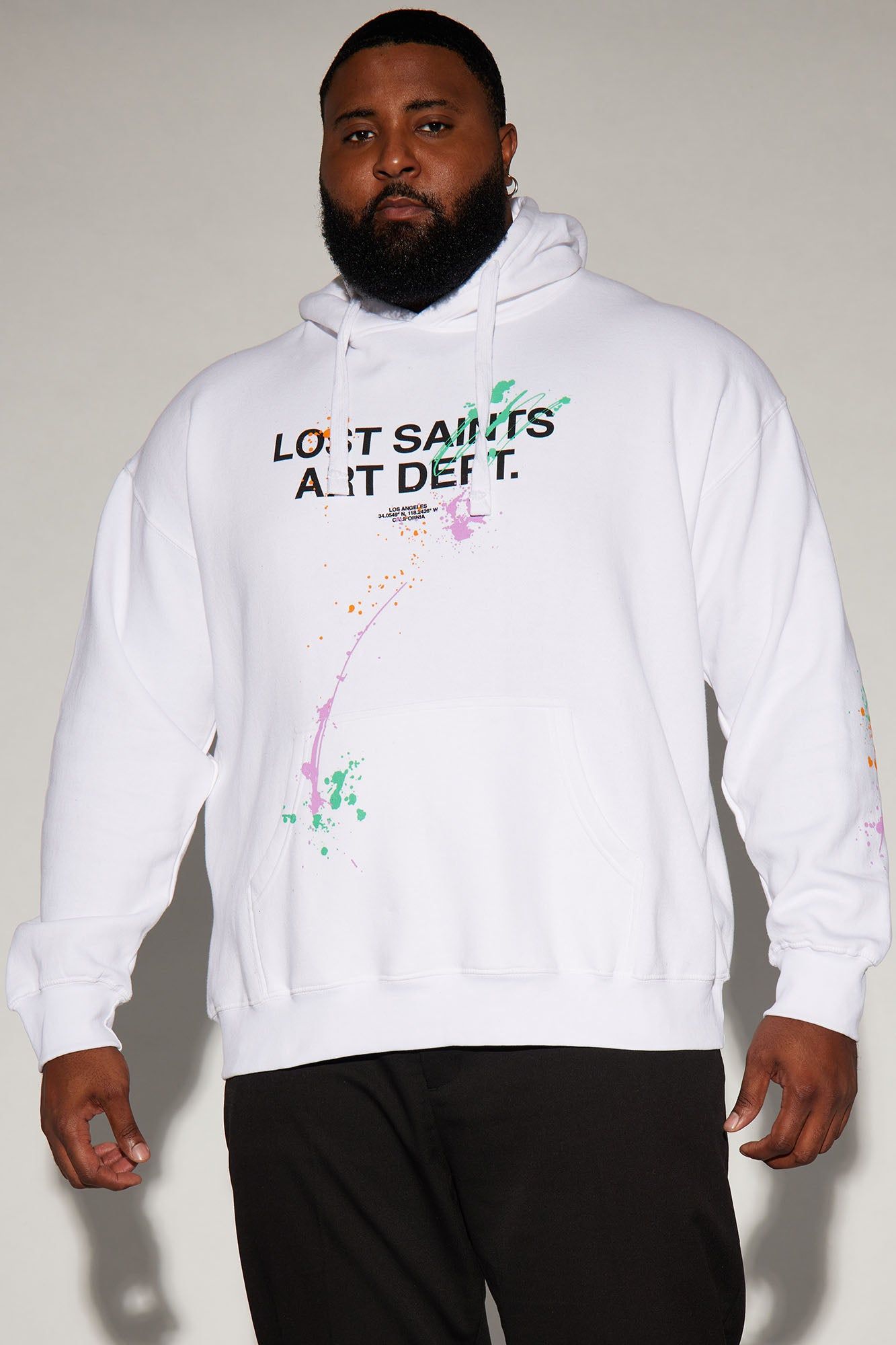 Lost Saints Art Dept. Hoodie - White sold by Fashion Nova product image thumbnail 5