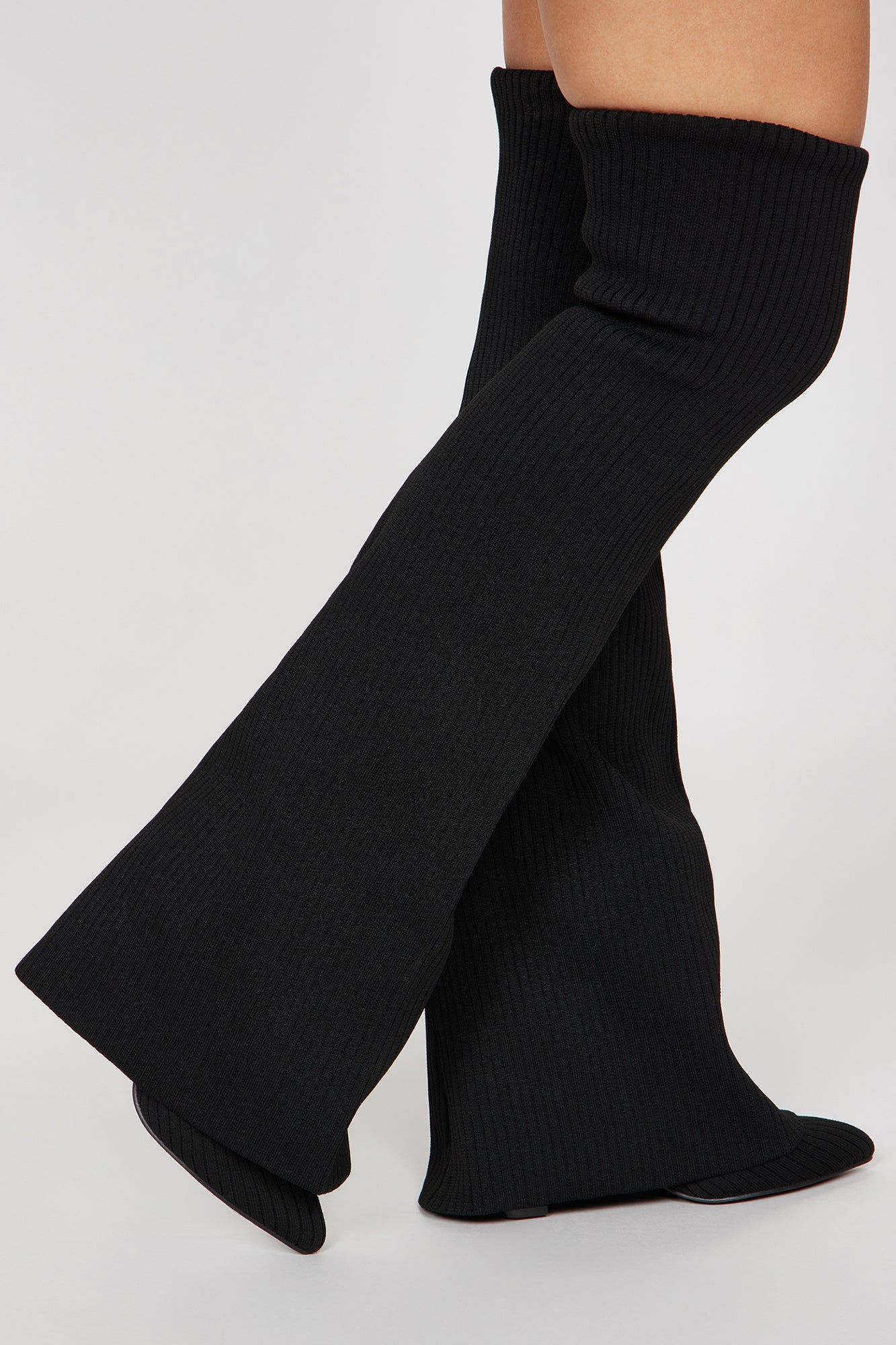 Out Of Sight Over The Knee Boots - Black sold by Fashion Nova product image thumbnail 3