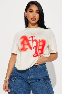 New York Dreaming Graphic Tee - Cream sold by Fashion Nova