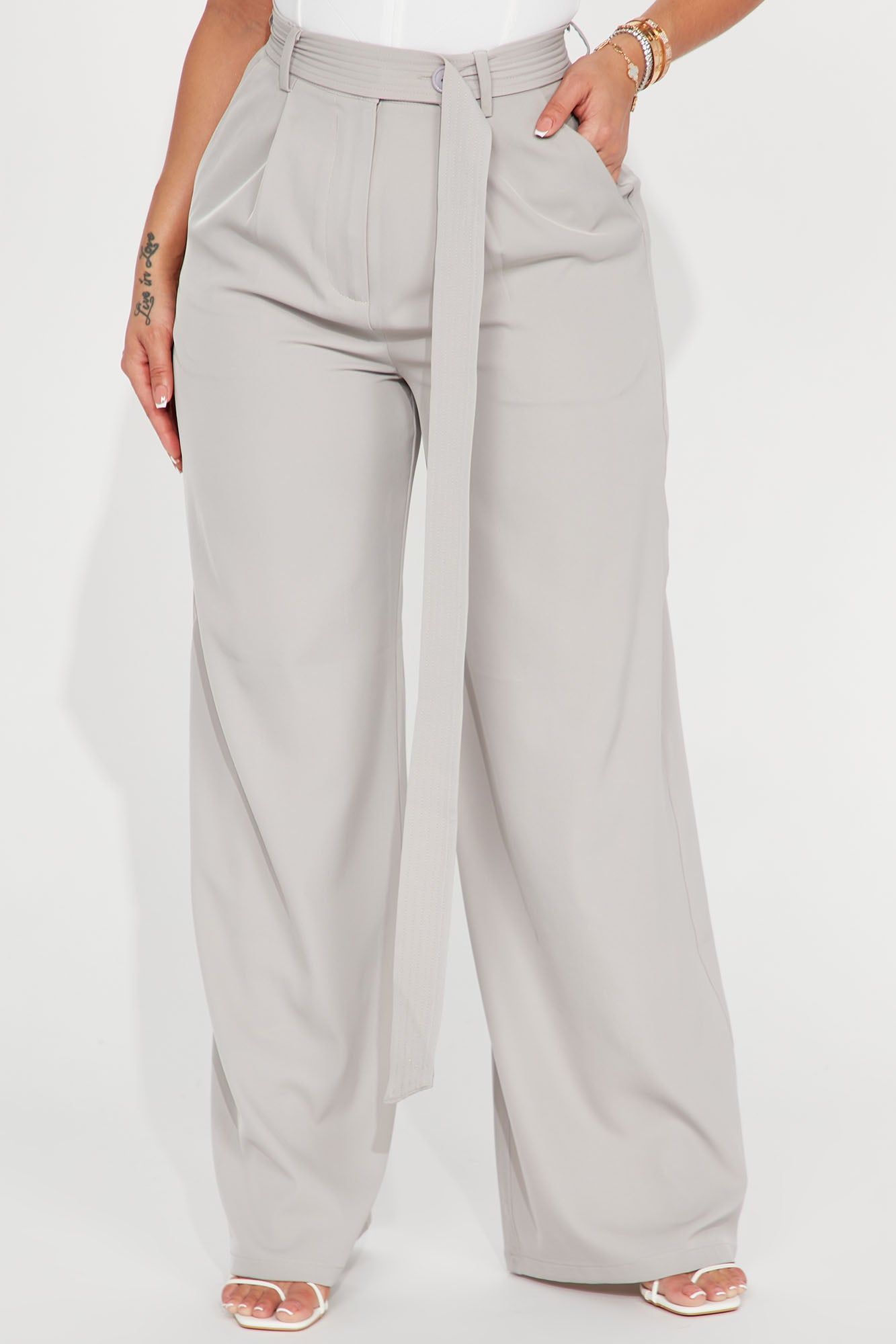 Business With A Side of Cool Trouser - Grey sold by Fashion Nova product image thumbnail 2