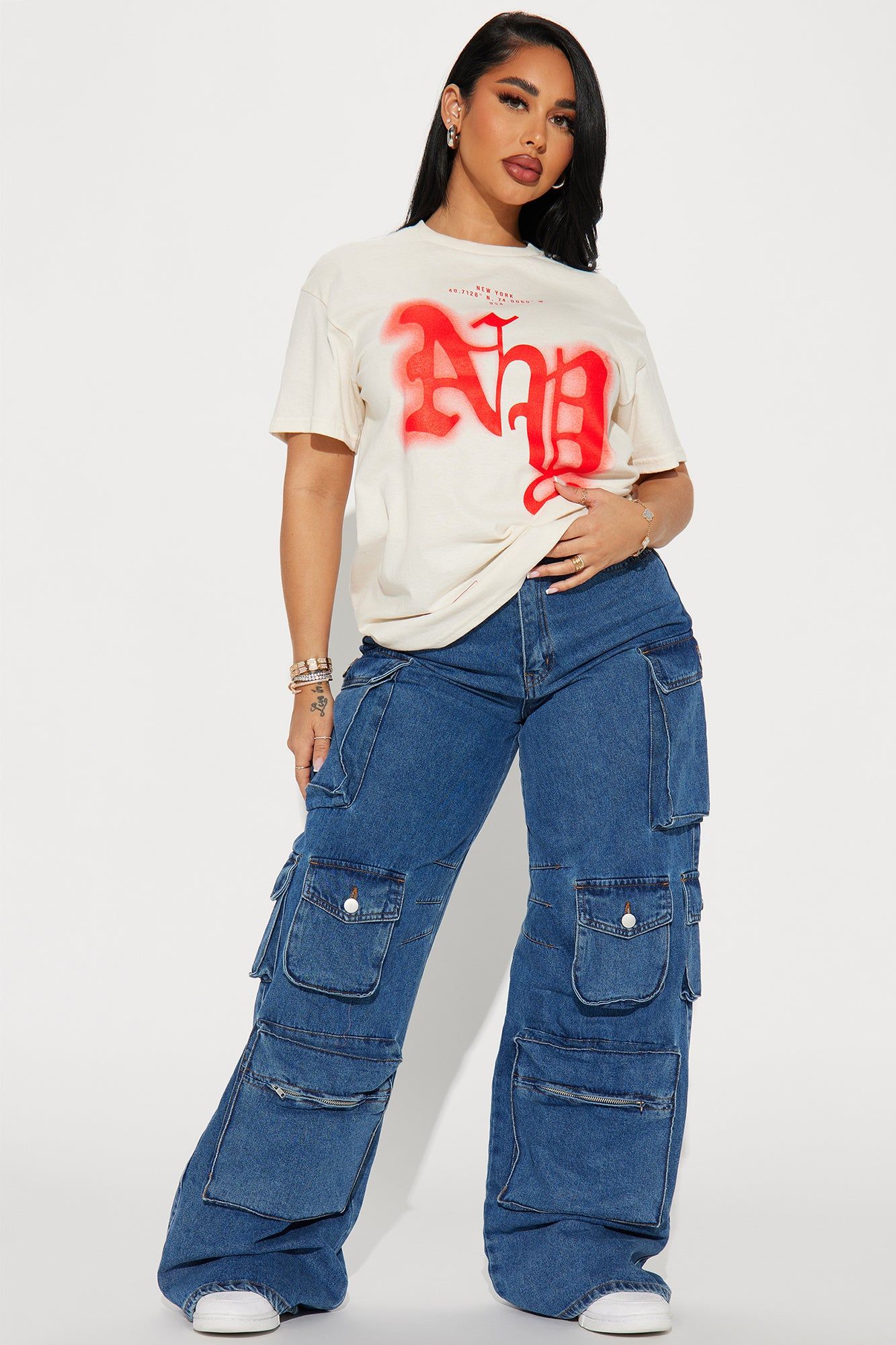 New York Dreaming Graphic Tee - Cream sold by Fashion Nova product image thumbnail 2