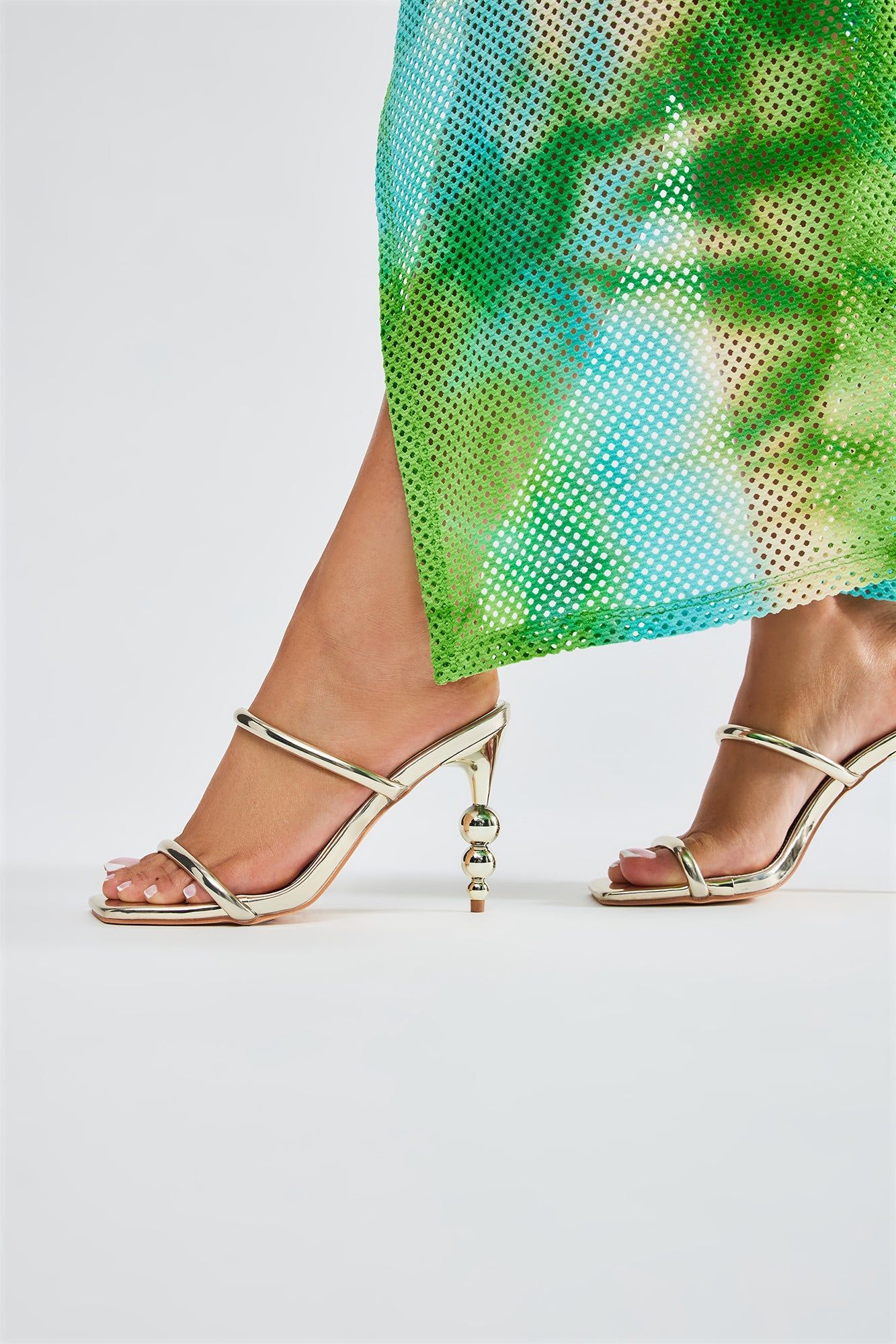 Show You Off Metallic Heeled Sandals - Gold sold by Fashion Nova product image thumbnail 3