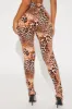 Still Waiting Stirrup Legging - Brown/combo sold by Fashion Nova