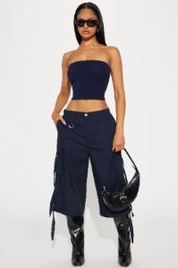 Essential Bandeau - Navy sold by Fashion Nova