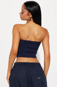 Essential Bandeau - Navy sold by Fashion Nova