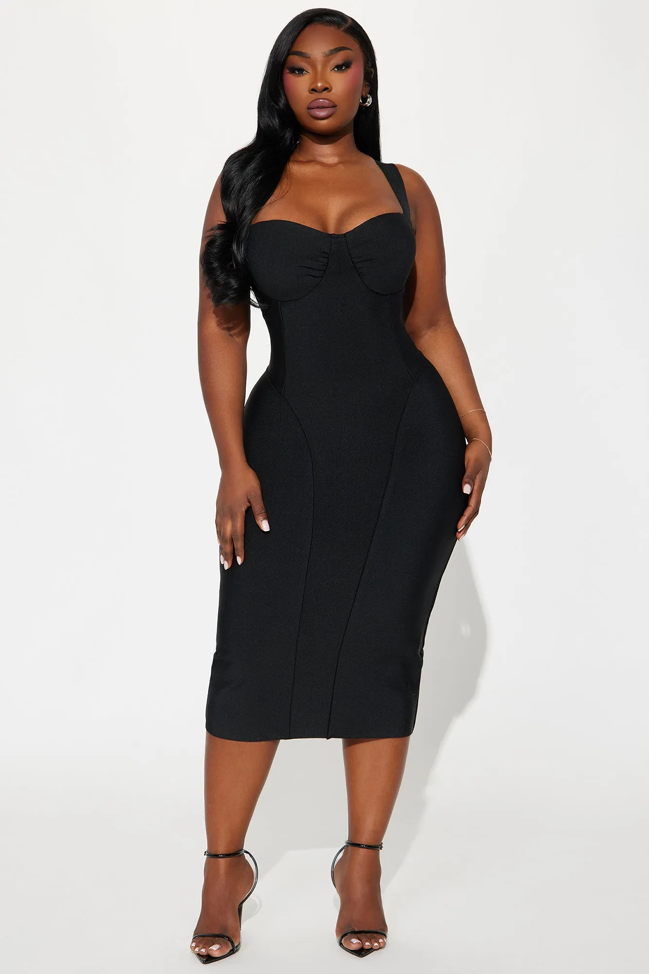 Cierra Bandage Midi Dress - Black sold by Fashion Nova product image thumbnail 4